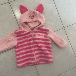 Disney Pink and White Striped Baby Hoodie